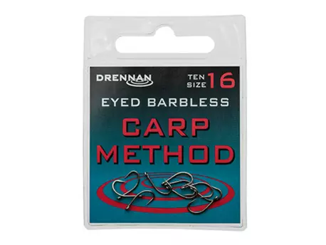 DRENNAN Háčky Eyed Carp Method barbless vel. 10