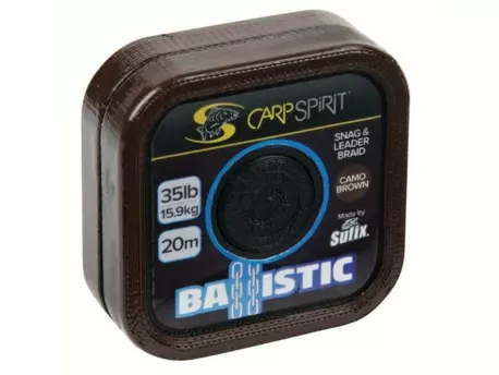 Carp Spirit Ballistic Braided Leader Camo Brown 20 m/11 kg