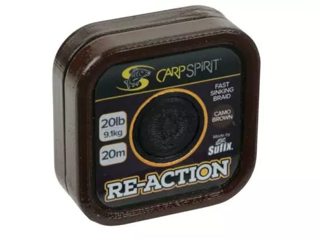 Carp Spirit Reaction Braid 20m Camo Brown 25lb