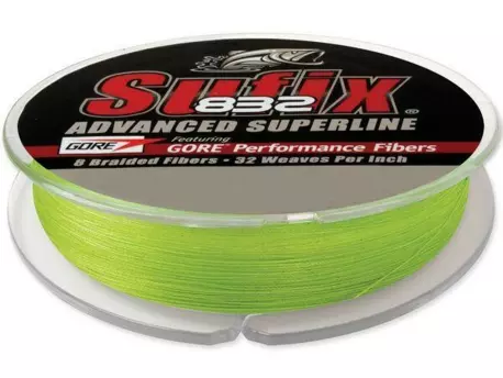 Sufix 832 Braid 120 m/0,10 mm/5,9 kg, neonově zelená