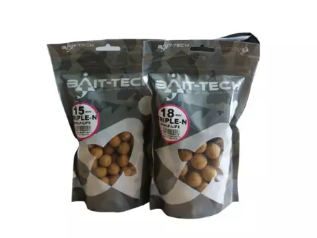 BAIT-TECH Boiles Triple-N Boilies - Handy Pack 18mm, 300g VÝPRODEJ