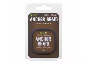 ESP Návazcová šňůrka Anchor Braid Gravel Brown 15lb, 10 m