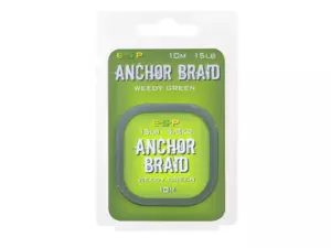 ESP Návazcová šňůrka Anchor Braid Weedy Green 15lb, 10 m