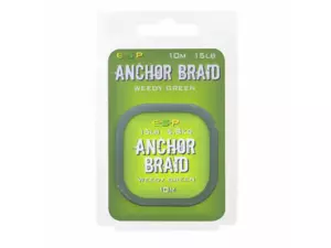 ESP Návazcová šňůrka Anchor Braid Weedy Green 15lb, 10 m