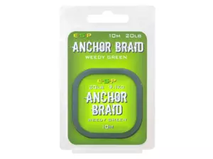 ESP Návazcová šňůrka Anchor Braid Weedy Green 20lb, 10 m