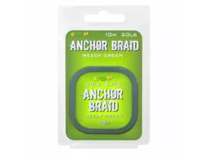 ESP Návazcová šňůrka Anchor Braid Weedy Green 20lb, 10 m