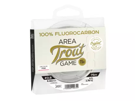 LUCKY JOHN FLUOROCARBON AREA TROUT GAME PINK Line 75m 0,161mm 1,76kg