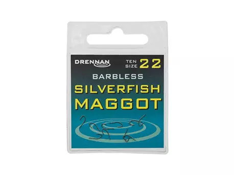 DRENNAN Háčky Silverfish Maggot barbless vel. 14
