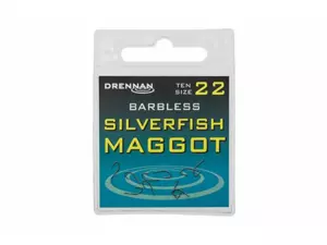 DRENNAN Háčky Silverfish Maggot barbless vel. 14
