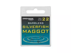 DRENNAN Háčky Silverfish Maggot barbless vel. 16
