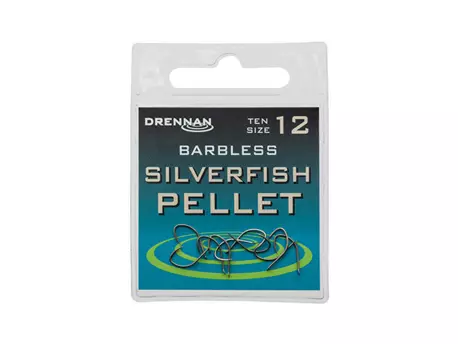 DRENNAN Háčky Silverfish Pellet barbless vel. 12
