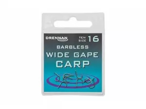 DRENNAN Háčky Wide Gape Carp barbless vel. 8
