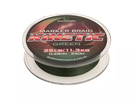 GARDNER Splétaná šňůra Kinetic Marker Braid 250m, 25lb (11.3kg) 0.32mm 