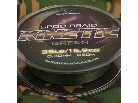 GARDNER Splétaná šňůra Kinetic Spod Braid, 250m, 35lb (15.9kg) 0.36mm