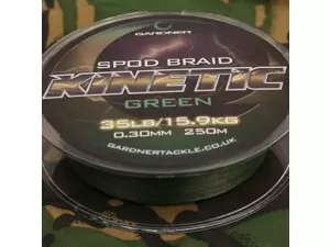 GARDNER Splétaná šňůra Kinetic Spod Braid, 250m, 35lb (15.9kg) 0.36mm