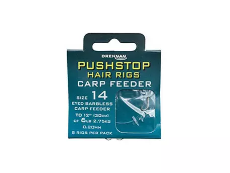 DRENNAN Návazce Pushstop H'Rig Carp Feeder barbless