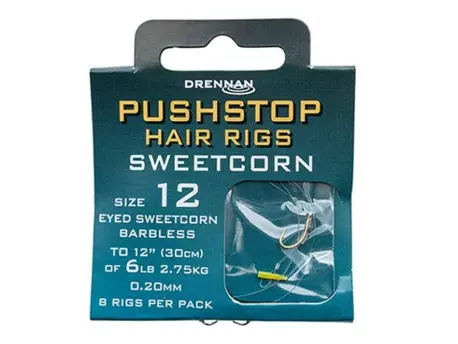 DRENNAN Návazce Pushstop H'Rig Sweetcorn barbless