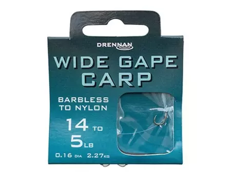 DRENNAN Návazce Wide Gape Carp barbless