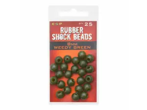 ESP gumové korálky Rubber Shock Beads Weedy Green
