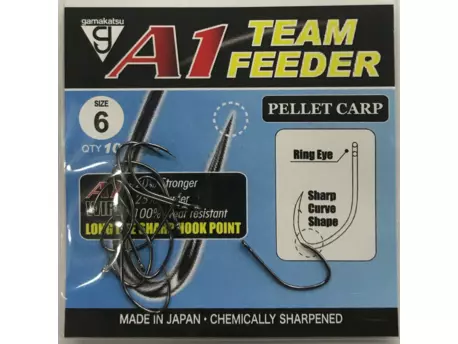 GAMAKATSU Háček A1 Team Feeder Pellet Carp