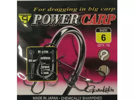 Háčky GAMAKATSU Power Carp Ring Eye BL NSB