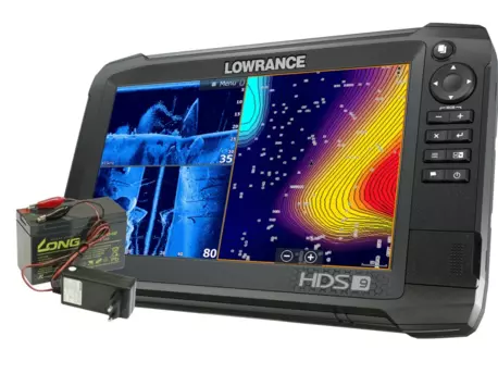 Lowrance HDS-9 Carbon + sonda TotalScan + baterie a nabíječka ZDARMA