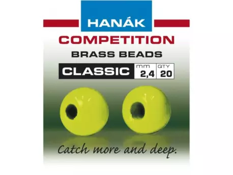 HANÁK Competition Klasické mosazné hlavičky fluo chartesuseové