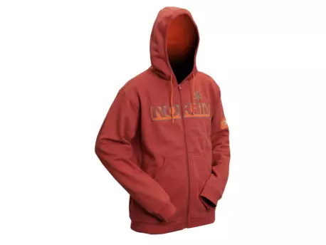 NORFIN Mikina Hoody terracota/červená