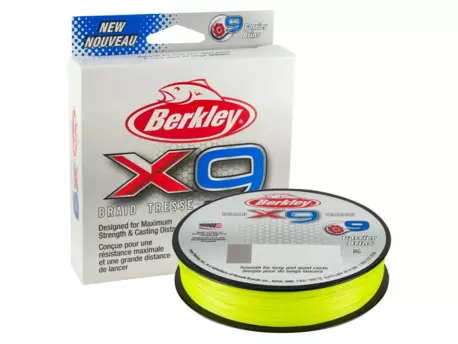 Šňůra Berkley X9 Fluro Zelená 150m VÝPRODEJ