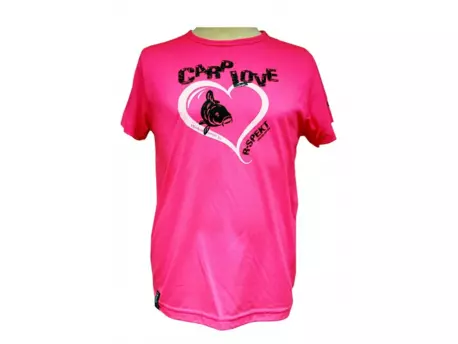 Dětské tričko R-SPEKT CARP LOVE fluo pink