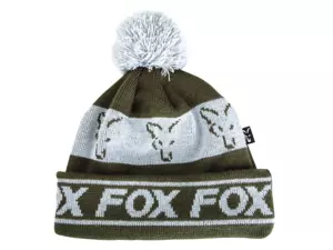 FOX čepice Green & Silver Lined Bobble VÝPRODEJ