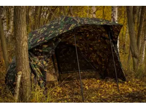 GIANTS FISHING SET Umbrella Brolly Exclusive CAMO 60 + lehátko Specialist 6Leg + Spací pytel 5 Season Ext Camo Sleeping Bag