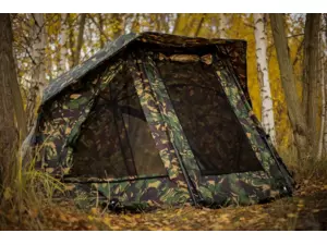 GIANTS FISHING SET Umbrella Brolly Exclusive CAMO 60 + lehátko Specialist 6Leg + Spací pytel 5 Season Ext Camo Sleeping Bag