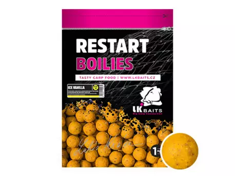 LK Baits ReStart Boilie ICE Vanilla 14 mm, 1kg