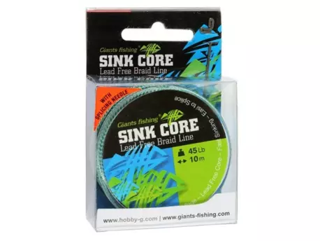 GIANTS FISHING Splétaná šňůra Sink Core Lead Free Line 35Lb/10m Camou VÝPRODEJ