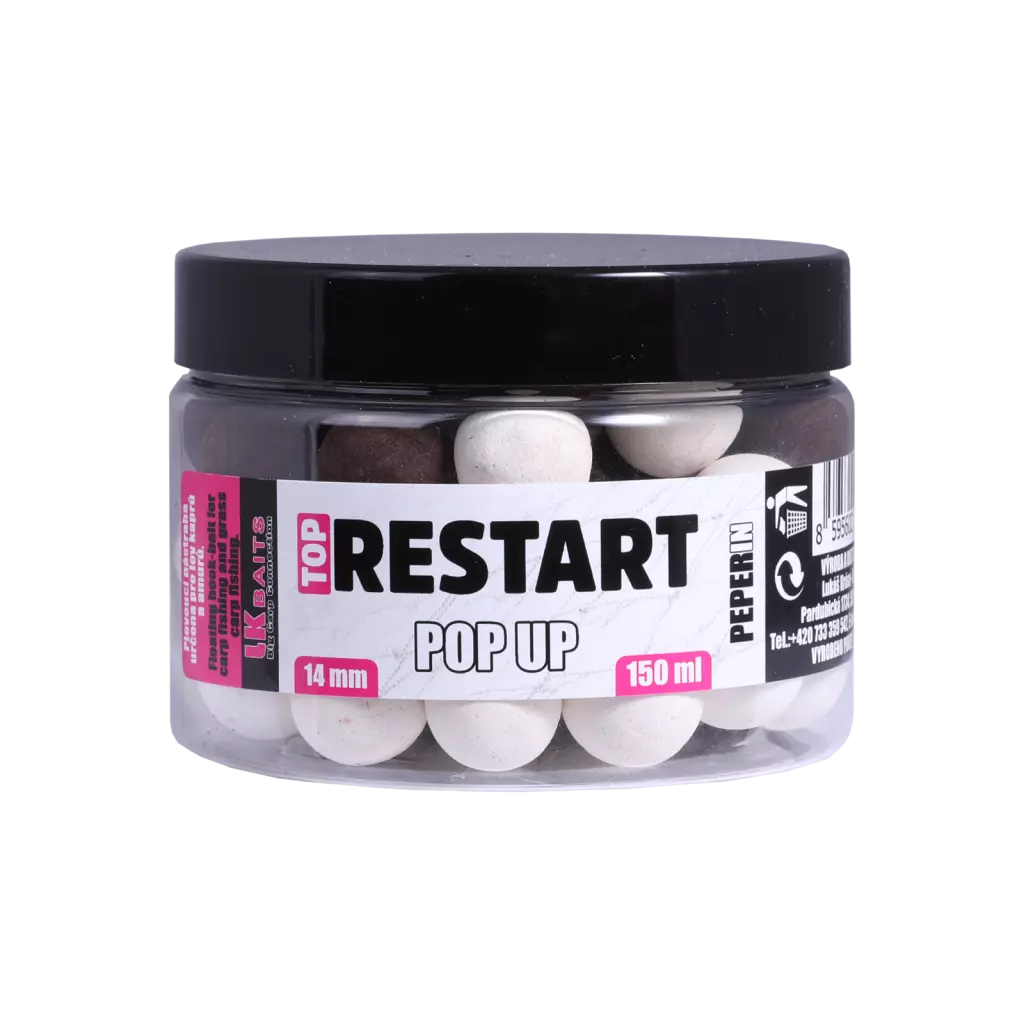 LK Baits Pop-up Top ReStart Peperin 14mm 150ml