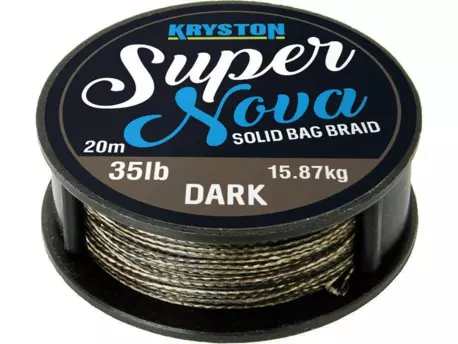 Kryston pletené šňůrky - Super Nova solid braid černý 15lb 20m