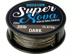 Kryston pletené šňůrky - Super Nova solid braid černý 25lb 20m