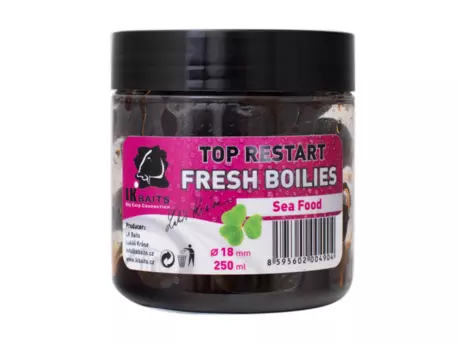 LK Baits Fresh Boilie TopRestart Sea Food 14mm 150ml