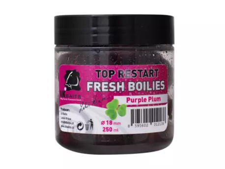 LK Baits Fresh Boilie TopRestart Purple Plum 14mm 150ml