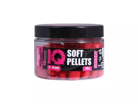 LK Baits IQ Method Feeder Soft Pellets Cherry 8 - 14mm 40g 