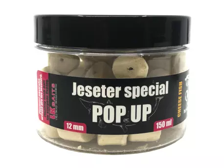 LK Baits Jeseter Special Pellets Pop UP Cheese Fish 12mm 150ml