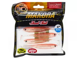 Lucky John 3D Makora Shad Tail 4"