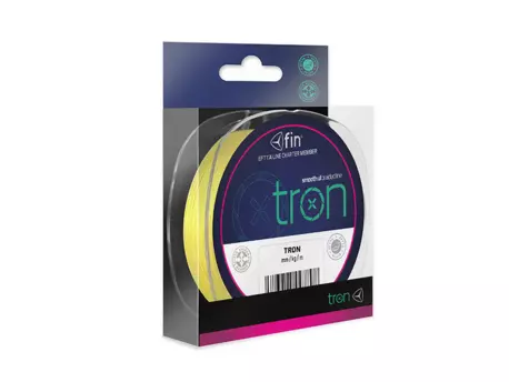 DELPHIN fin TRON fluo žlutá / 130m - 0,05mm 5lbs VÝPRODEJ