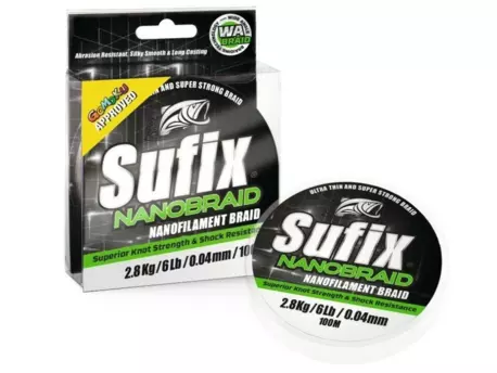 Sufix Nano Braid 100 m růžová