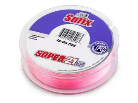 Sufix Super 21 Fluorocarbon 50 m kg růžový