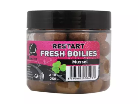 LK Baits Fresh Boilie Restart Mussel 14mm 150ml