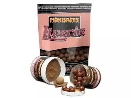 rybářské boilies MIKBAITS LiveriX trvanlivé boile 1kg